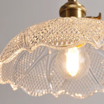 Clear Glass LED Pendant Bar Kitchen Nordic Copper Dining Room Suspension