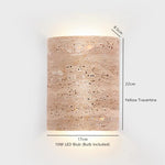 Yellow Travertine LED Wall Light Room Decoration Living Dining LED Wall Lamp