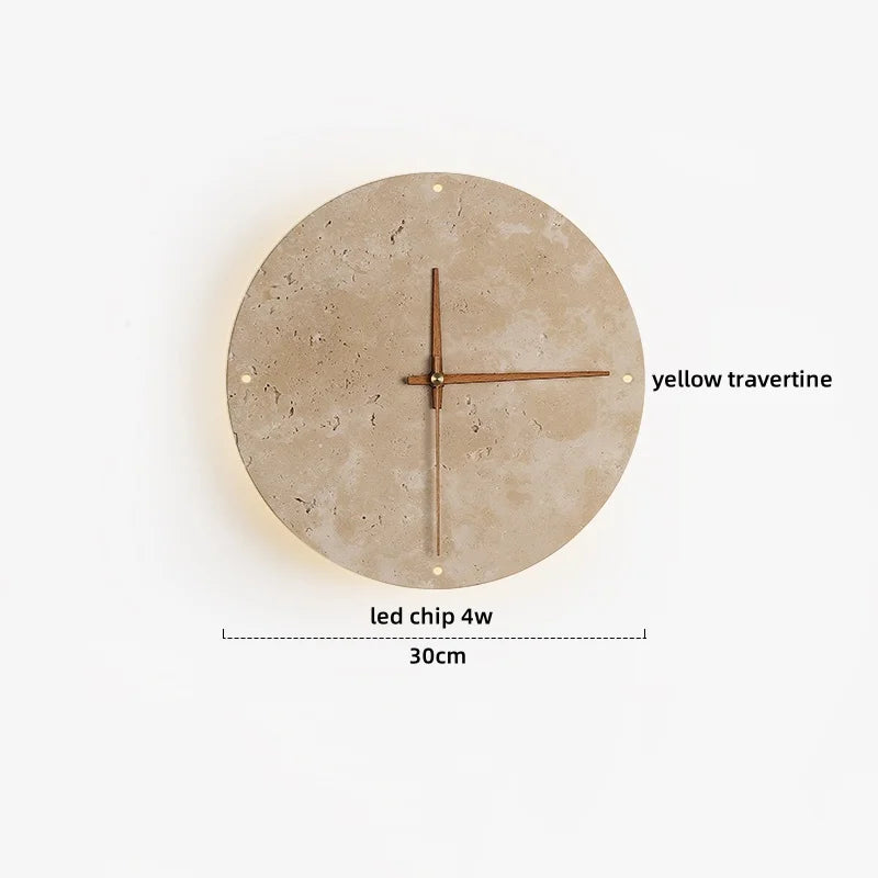 Yellow Travertine COB LED Wall Light for Nordic Living Space