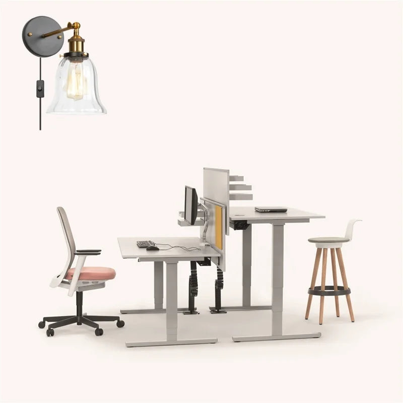 Industrial Clear Glass Wall Sconce Light for Stair, Foyer, Bedroom.