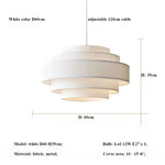 Minimalist Fabric Pendant Chandelier for Bedroom and Bar - LED Ceiling Lamp