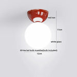 Iron Glass LED Ceiling Lights Modern Home Decor Lighting G9 Lamparas