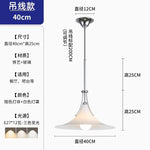 French Medieval LED Iron Art Glass Pendant Lights for Home Decor