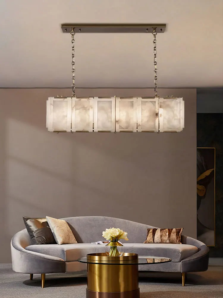 Marble Collection LED Ceiling Chandelier for Dining Room