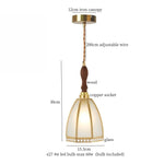 Afralia™ Glass LED Hanging Lamp | Minimalist Copper Pendant Light