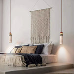 Stone Cylinder LED Pendant Lights for Dining Living Room Kitchen Cafe Loft Decor