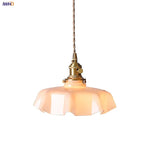 Pink Glass Art Pendant Lights | Nordic Modern LED Hanging Lamp for Dining Room