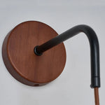 White Glass LED Wall Lights Wood Nordic Modern Bedside Lamp Sconce