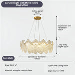 Crystal Shell Chandelier for Modern Luxury Living Room and Dining Room