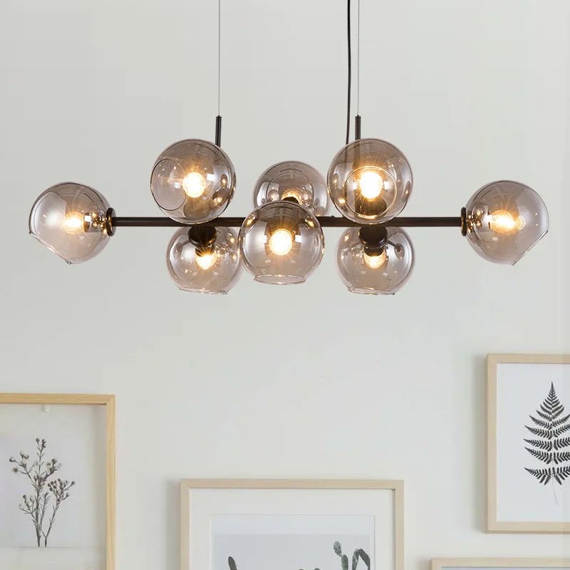 Glass Ball Pendant Lights for Dining Living Room Kitchen