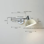Cream LED Swing Arm Wall Lamp for Living Room Bedroom Mirror Stair Light