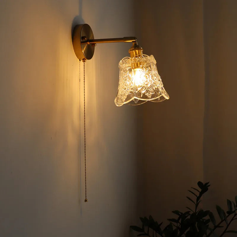 LED Wall Lamps: Nordic Modern Design with Pull Chain Switch for Bedroom, Restaurant, Bathroom