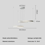 Black LED Chandelier Pendant Light for Foyer Stairs Bar, Minimalist Indoor Hanging Lamp