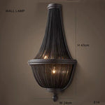 Black Aluminum Chain Tassel Pendant Lights - Dimmable Classic Chandelier