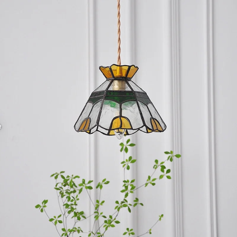 Glass Brass Pendant Lamp Adjustable Wire LED Dining Room Kitchen Bar Balcony Decor