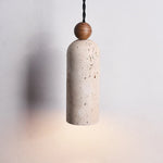 Afralia™ Wabi Sabi LED Pendant Lamps Yellow Travertine Hanging Light for Home Decor