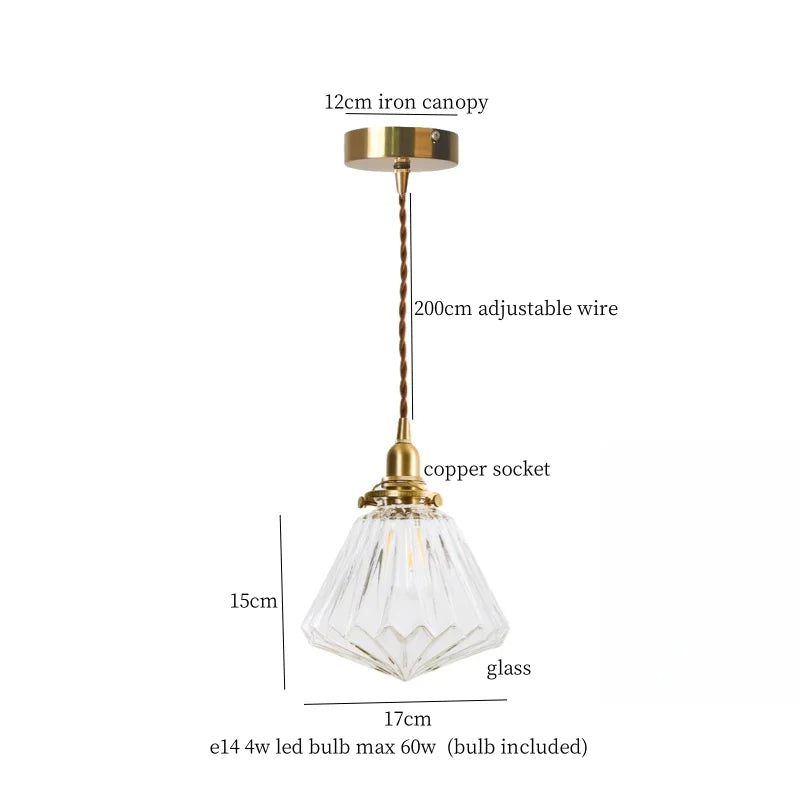 Afralia™ Smoke Gray Glass LED Pendant Light for Home Decor in Brass Finish