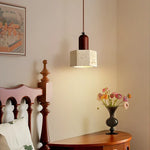 Yellow Travertine LED Pendant Lights | Mid Century Modern Hanging Lamp for Home and Kitchen