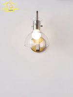Bauhaus Glass LED Wall Lamp Iron Art Decor for Bedroom Living Room