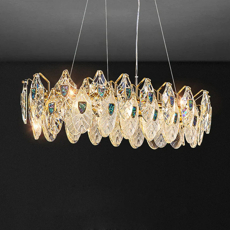 Peacock LED Chandelier Lighting for Living Room