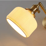 Copper LED Wall Lights Ceramic Pull Chain Switch Modern Stair Light Fixtures