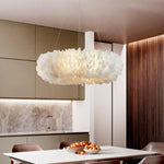 Natural Goose FeatherCeiling Light