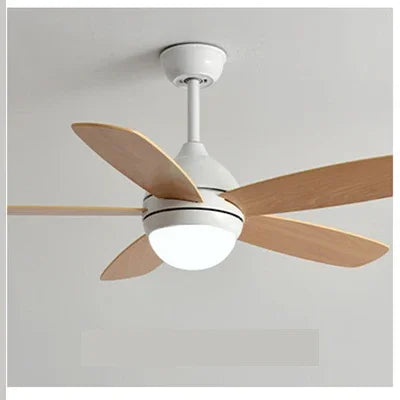 Kids Ceiling Fan with Light and Remote Control, 3-Speed, 5-Blade Helicopter Design