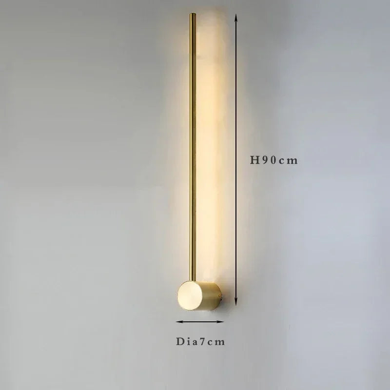 Modern Slim Wall Sconce & Ceiling Light for Bedroom Living Room