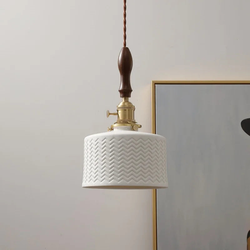 Copper LED Pendant Lamp for Home Decor, Modern Hanging Light Fixture