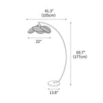 Screen Cannage Floor Lamp 41.3"