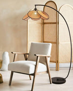 Screen Cannage Floor Lamp 41.3"