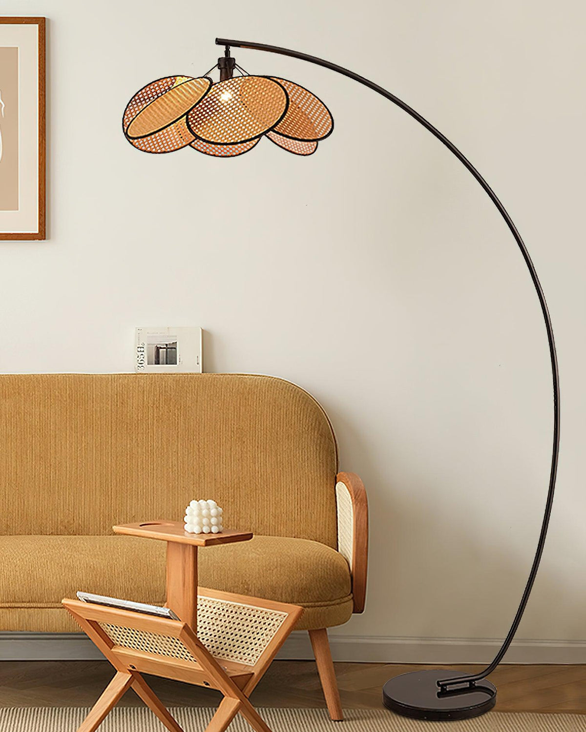 Screen Cannage Floor Lamp 41.3"