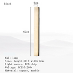 Moonshade Collection Marble Sconce, Black