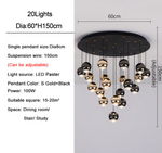 Multi Pendant Modern Foyer Chandelier