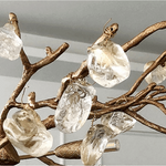 Albero Copper & Natural Crystal Stone Chandelier