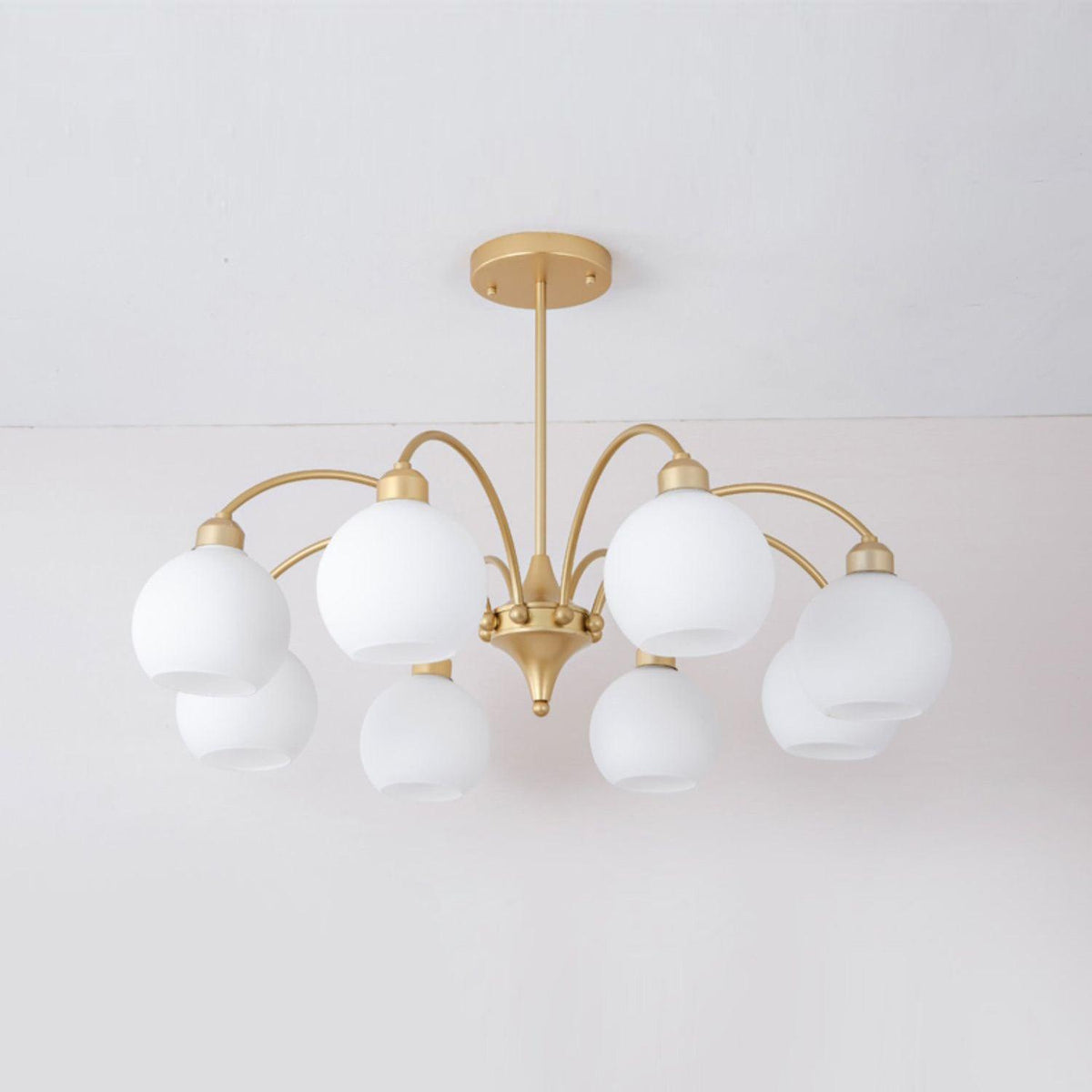 Sculptural Glass Chandelier