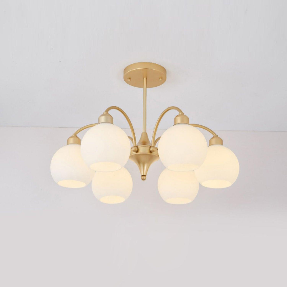 Sculptural Glass Chandelier