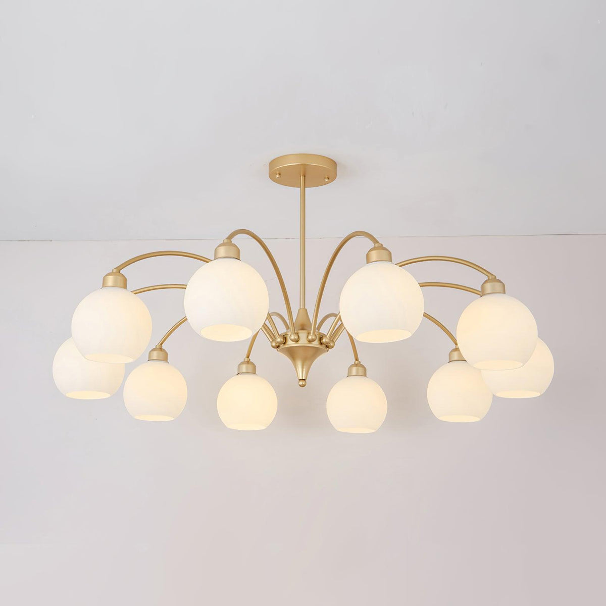 Sculptural Glass Chandelier