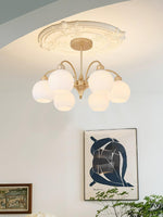 Sculptural Glass Chandelier