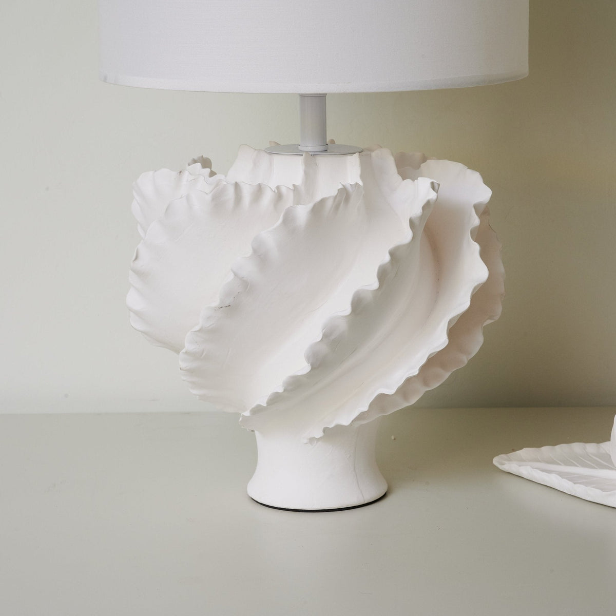 Sculptural Shell Inspired Table Lamp
