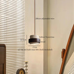 Afralia™ Yellow Travertine LED Hanging Lamps Pendant Light for Living Room Bedroom Loft