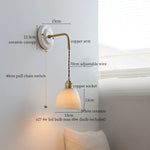 Afralia™ Nordic LED Wall Lamp 70CM Adjustable Bedroom Living Room Interior Light