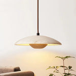 Yellow Travertine Bedside Chandelier - Retro Nordic Style LED Pendant Lights