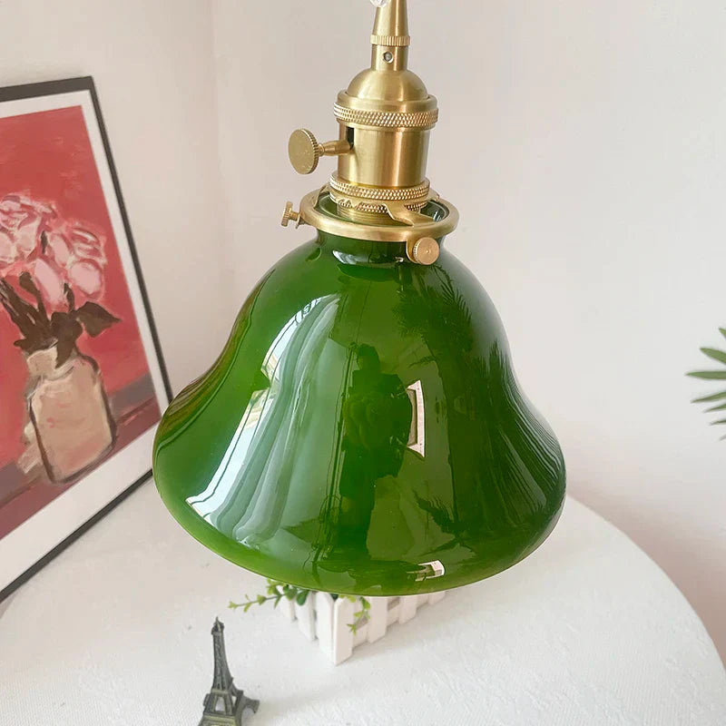 Green LED Pendant Lights E27 Knob Switch Kitchen Living Room Hanging Lamps