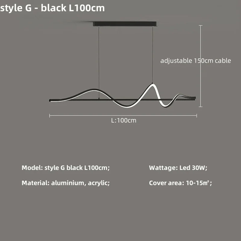 Afralia™ Minimalistic LED Pendant Light for Modern Dining Room Elegance