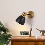 Modern Black Iron LED Wall Sconce for Hallway Bedroom Vanity Bar