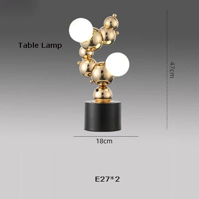 Silver Gold Molecule Stainless Steel LED Chandelier - 2022 Trend