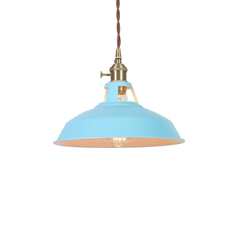 Blue Iron Art LED Pendant Light, Nordic Modern Style for Home and Commercial Spaces