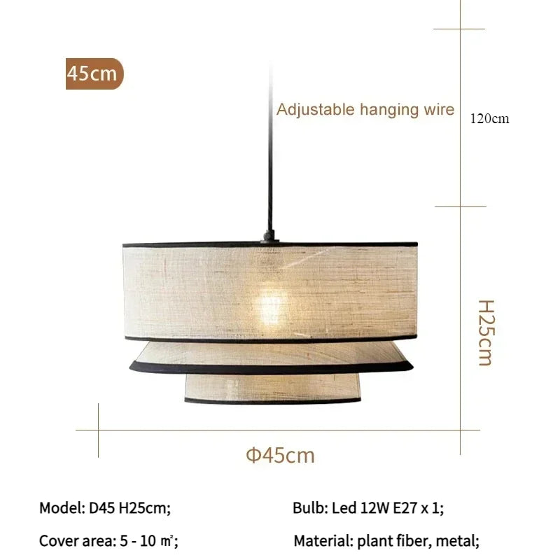 Afralia™ Nordic Wabi Sabi Pendant Lamps Chandelier Lighting Home Decor LED Luminaire