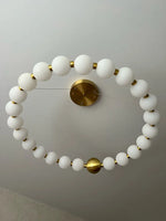 Gold Acrylic LED Ceiling Chandelier for Living Room Bedroom Pendant Lighting